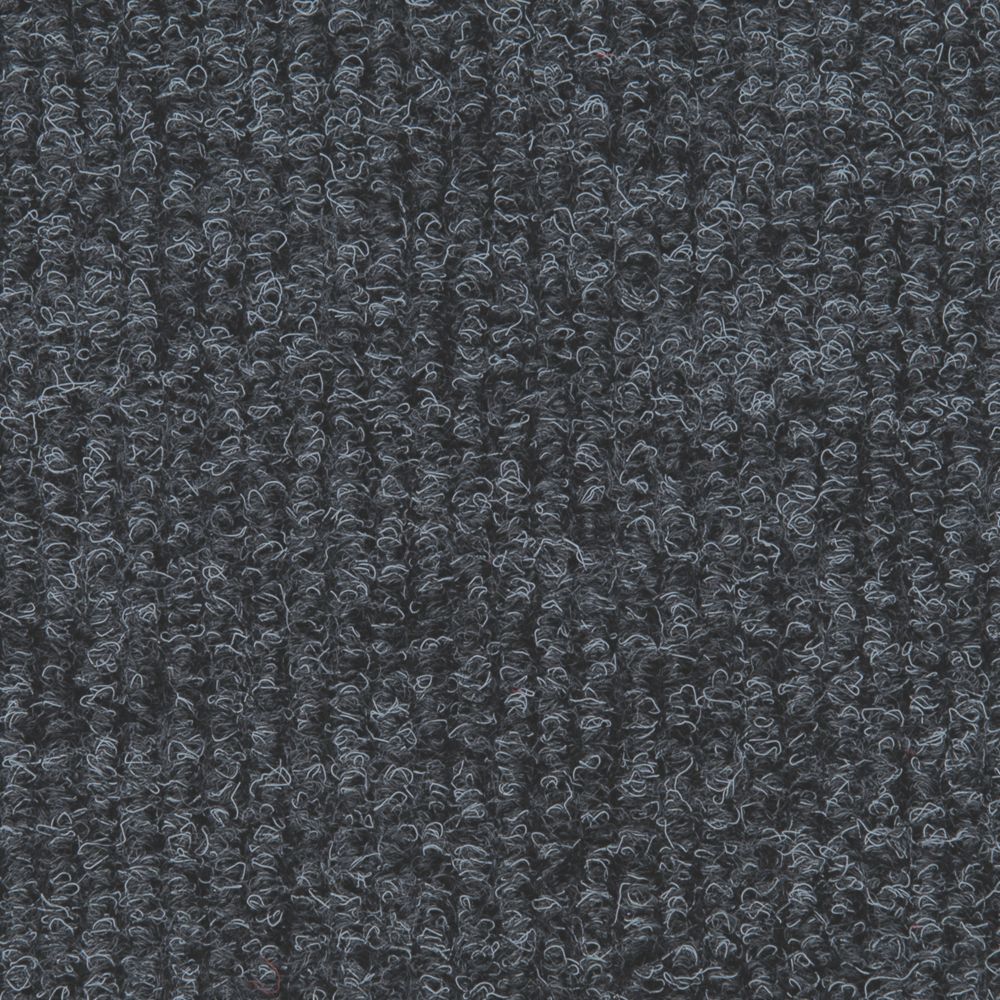 Image of Distinctive Flooring Anthracite Ribbed Carpet Tiles 500 x 500mm 16 Pack 