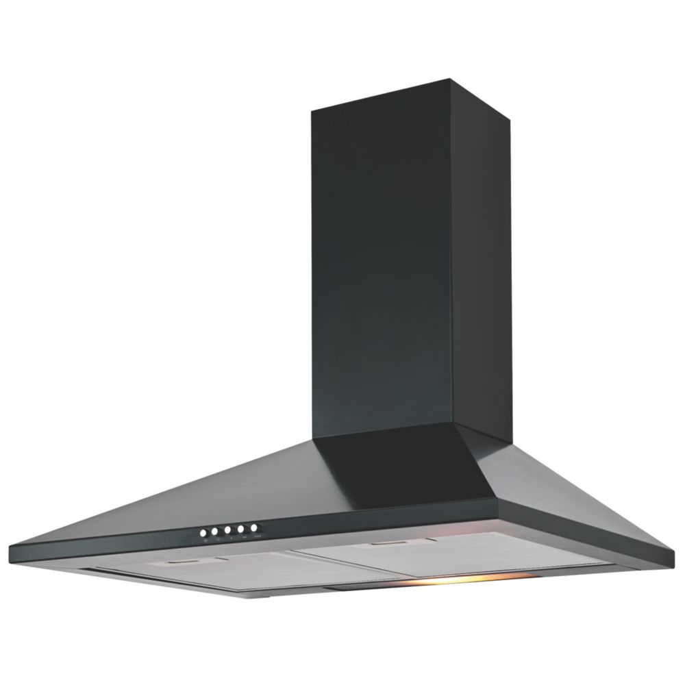 Image of CHB60 Adjustable Chimney Hood Black 600mm 