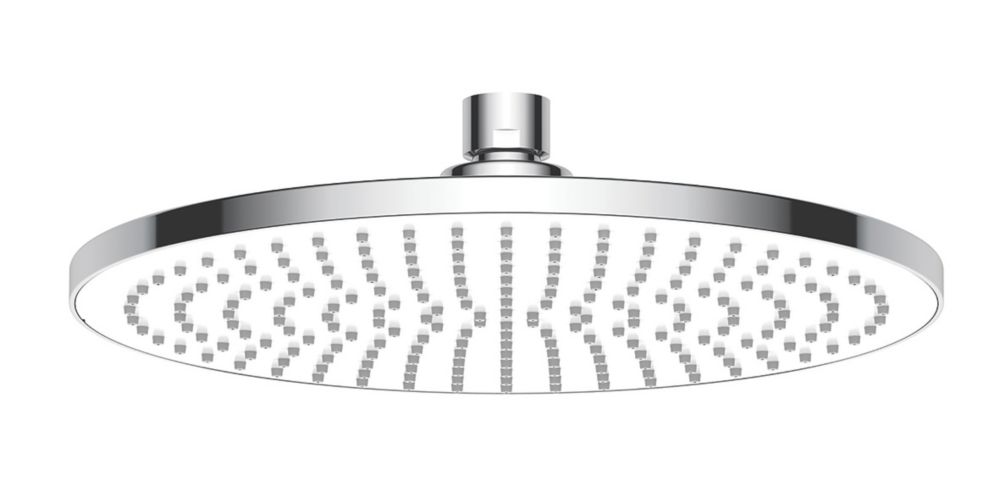 Image of Swirl Density Adjustable Shower Head Chrome / White 230mm 