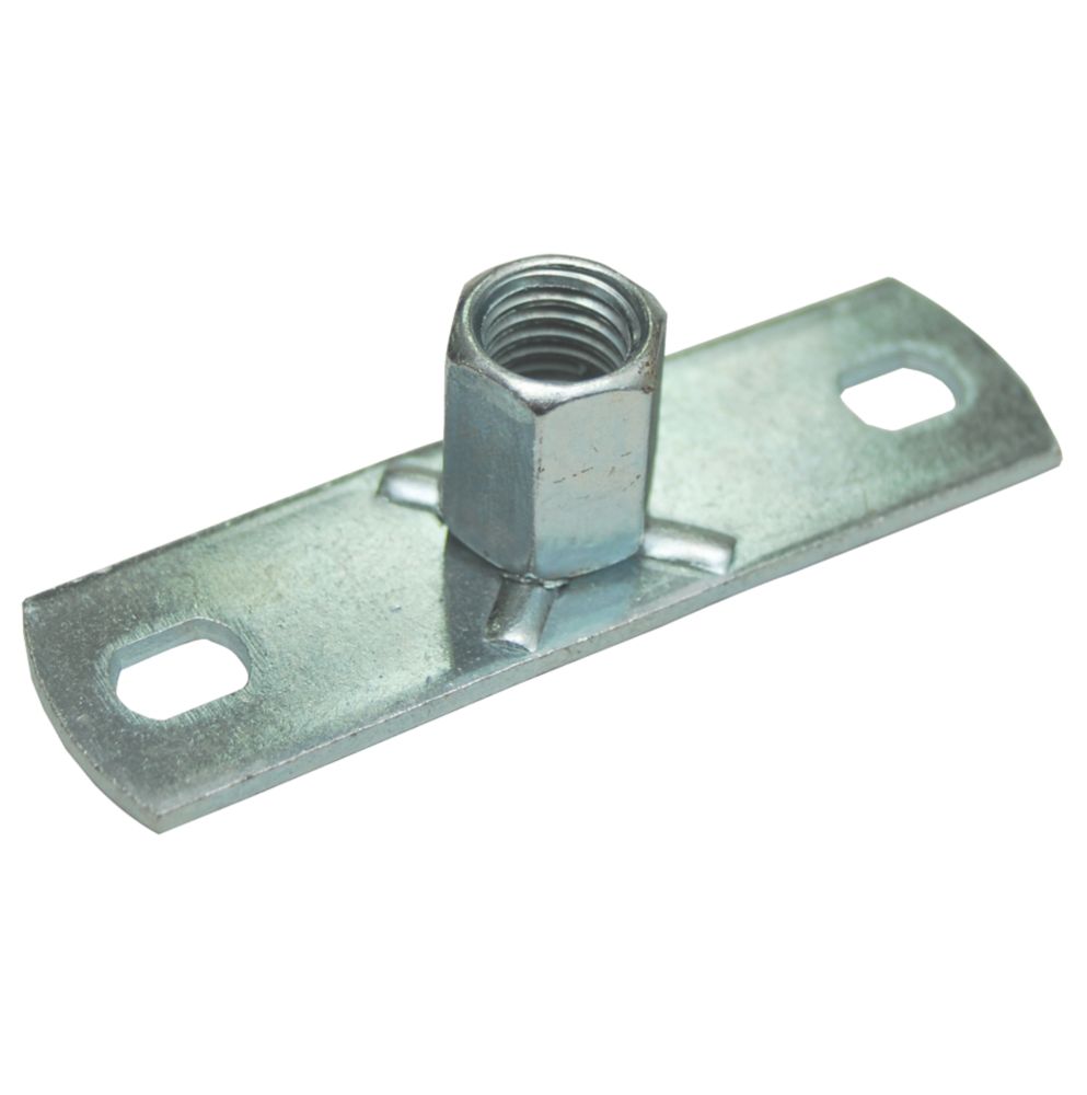 Image of Tesla Pipe Clip Backplates M8-10 Zinc-Plated 5 Pack 