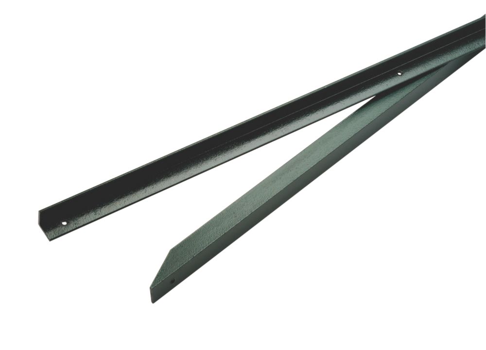 Image of Apollo Angled Metal Fencing Posts 25mm x 25mm x 1.2m 2 Pack 