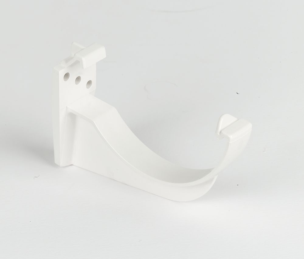 Image of FloPlast Half Round Fascia Brackets White 112mm 10 Pack 