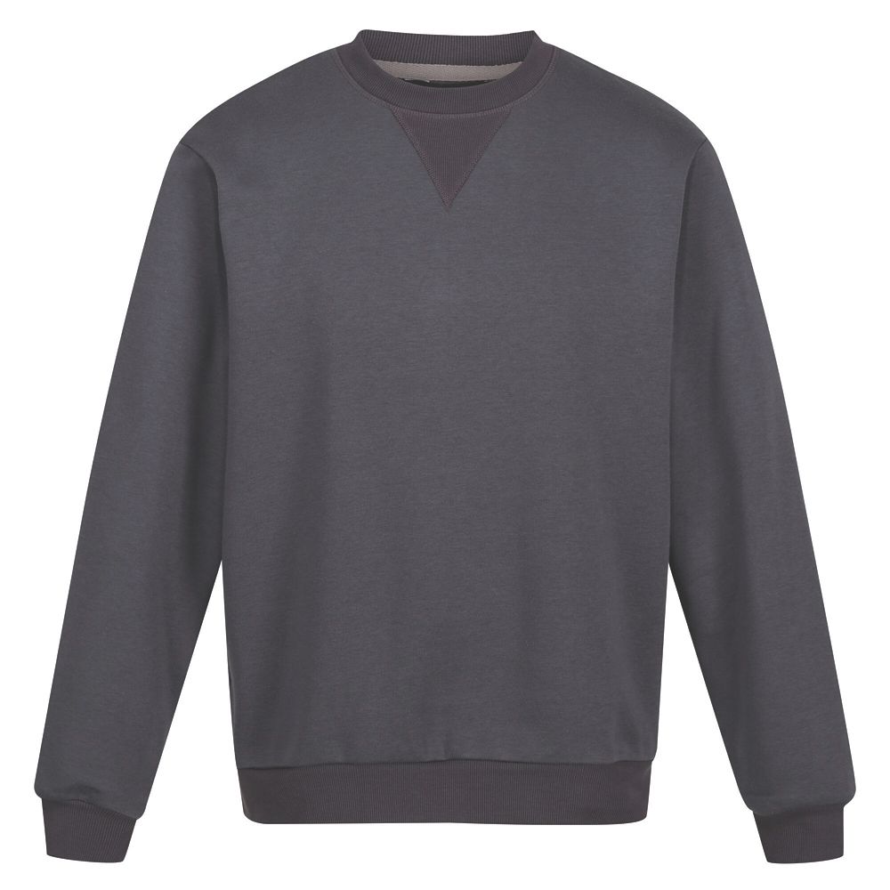 Image of Regatta Pro Crew Neck Sweatshirt Seal Grey X Large 46" Chest 