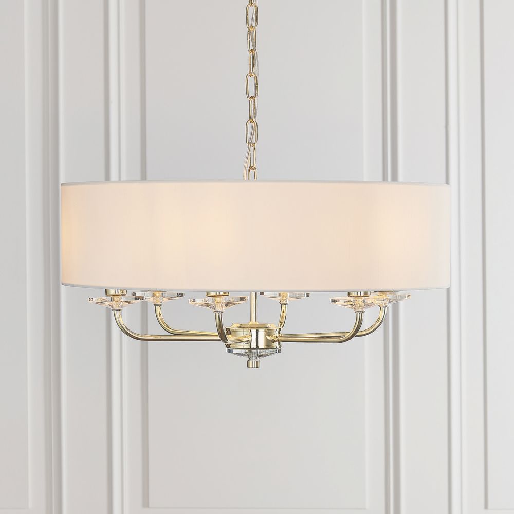 Image of Quay Design Polaris 6-Light Pendant Brass Effect 