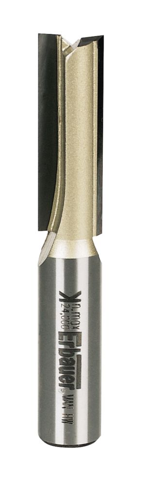 Image of Erbauer 1/2" Shank Double-Flute Straight Router Cutter 12.7mm x 38.1mm 