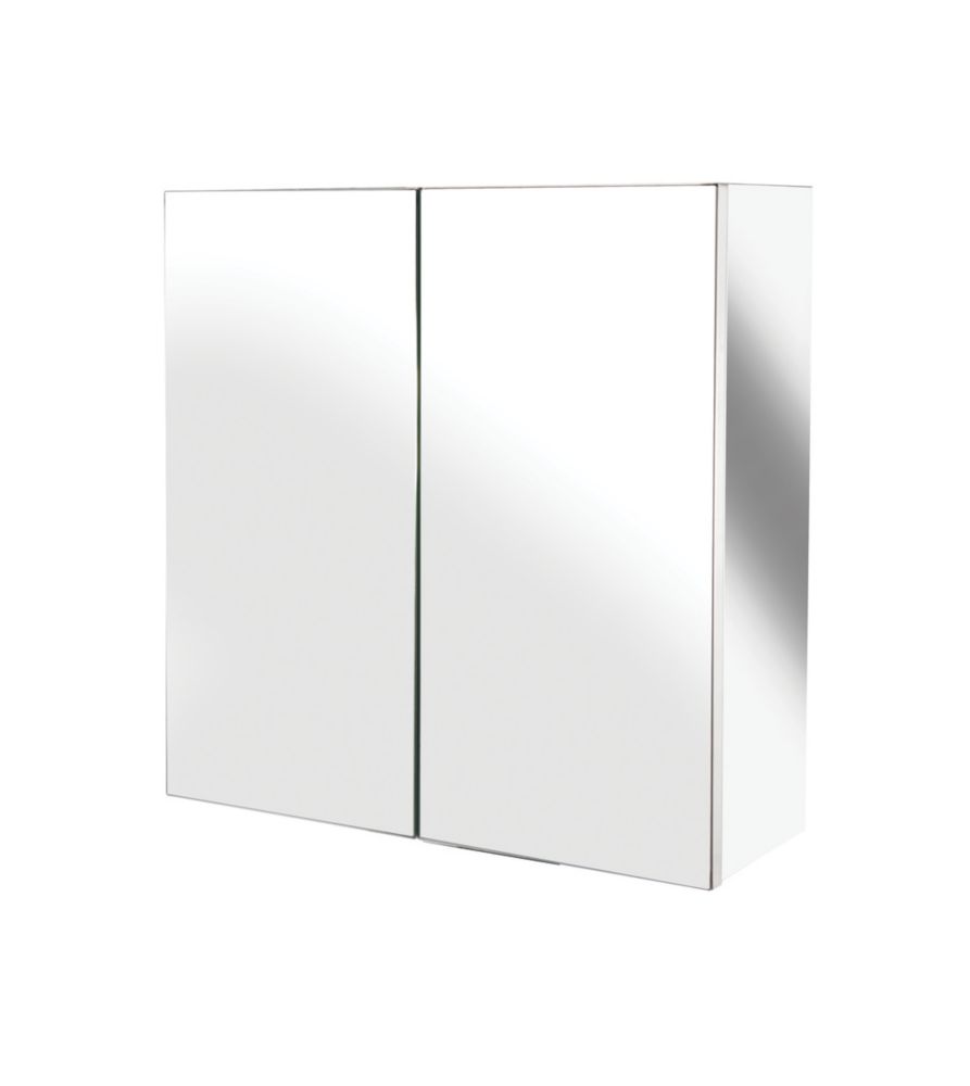 Image of Croydex Double Door Bathroom Cabinet 430mm x 160mm x 440mm 