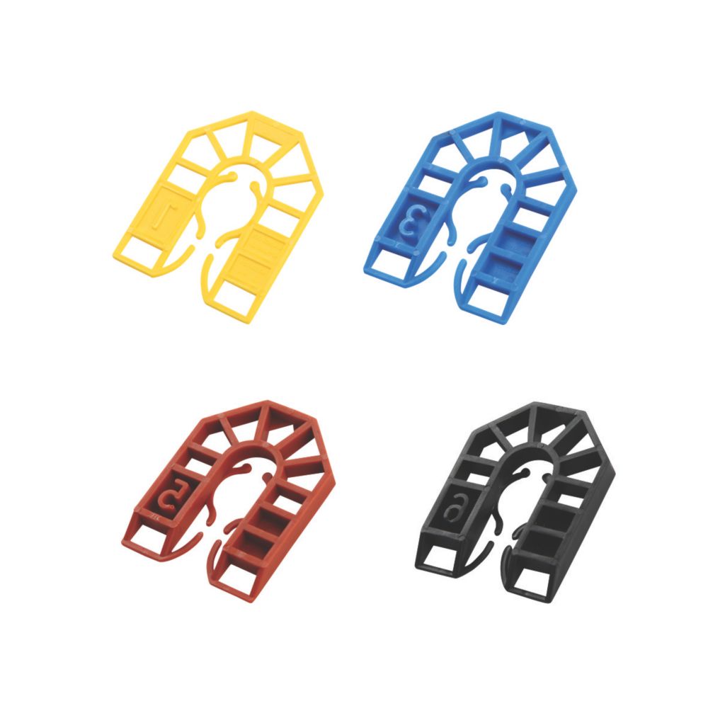 Image of Broadfix Plastic Small U-Shims Assorted 100 Pcs 