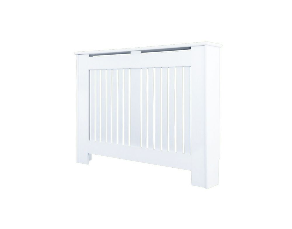 Image of Contemporary Kensington Radiator Cover Medium White 1195mm x 200mm x 900mm 