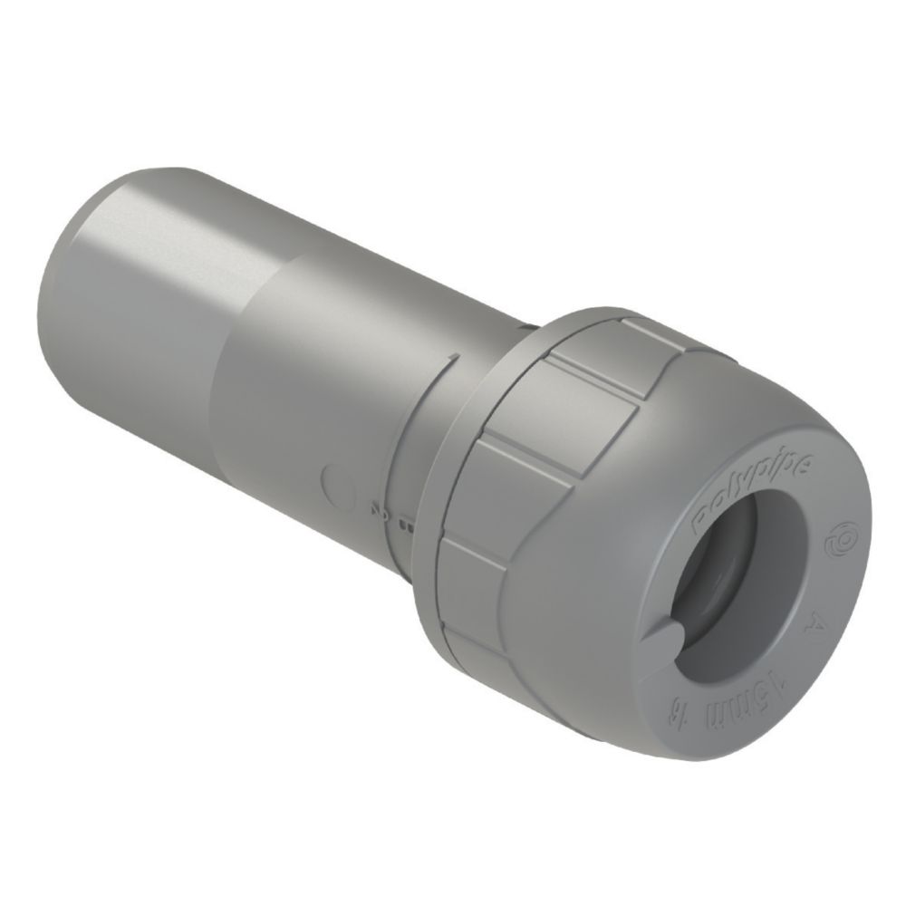 Image of PolyPlumb Plastic Push-Fit Reducing Coupler 22mm x 15mm 