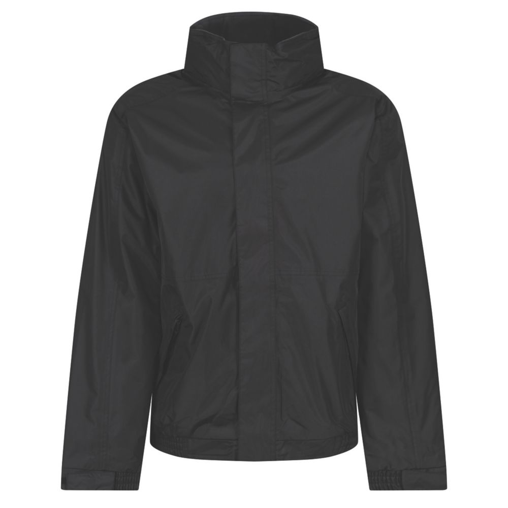 Image of Regatta Dover Waterproof Insulated Jacket Black Ash XXXX Large Size 53" Chest 