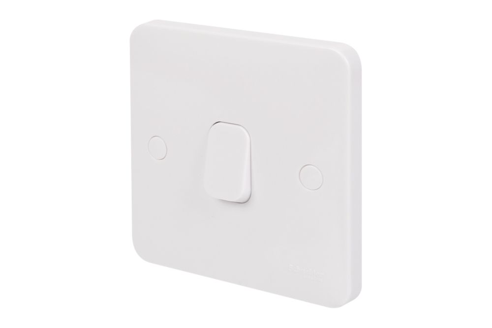 Image of Schneider Electric Lisse 10AX 1-Gang 2-Way Retractive Switch White 