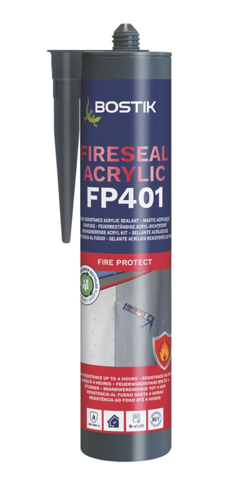 Image of Bostik FP401 Fire Resistant Acrylic Sealant White 310ml 