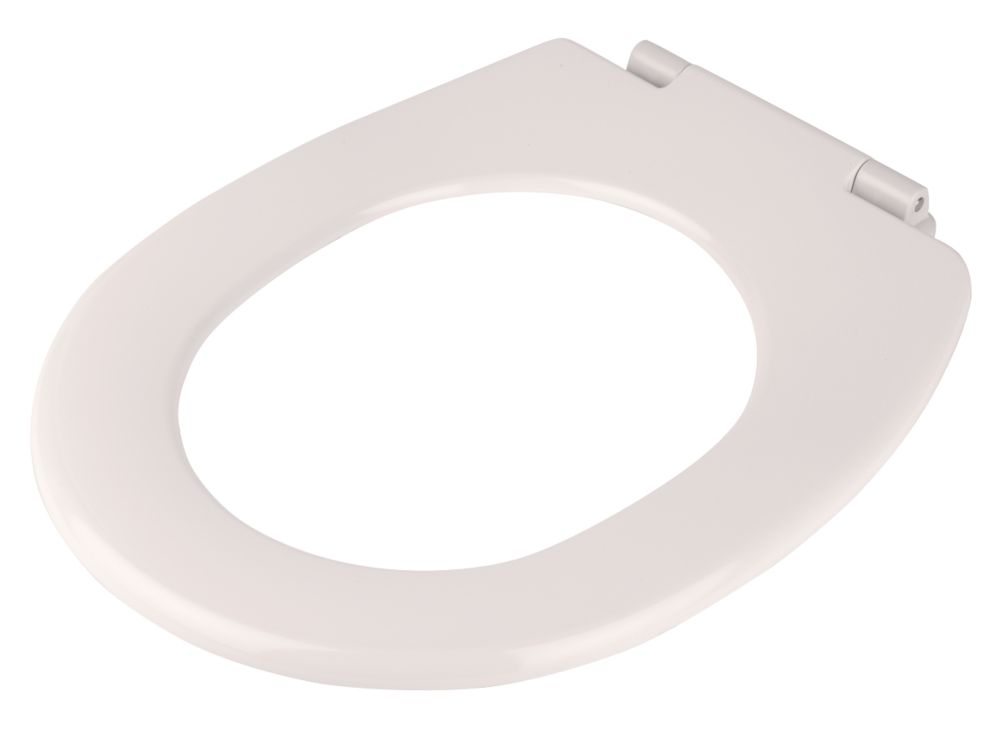 Image of Bemis Padua Standard Closing Ring Only Toilet Seat Thermoset Plastic White 