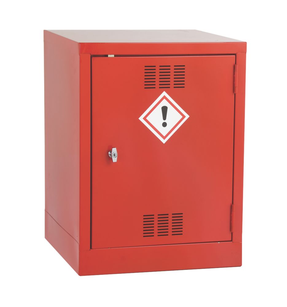 Image of 1-Shelf Pesticide Cabinet Red 457mm x 457mm x 609mm 