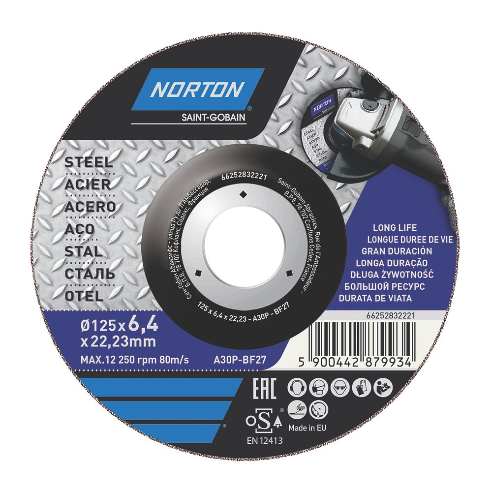 Image of Norton Metal Grinding Disc 5" 