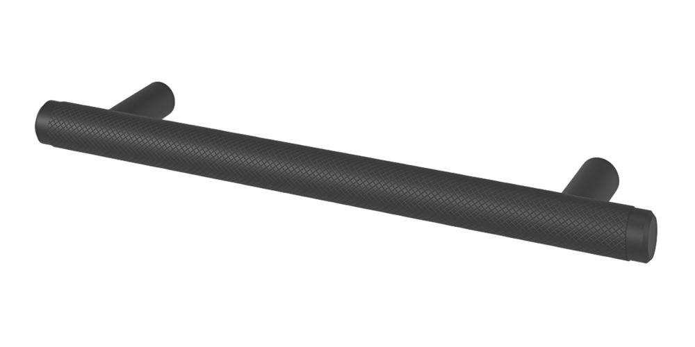 Image of Smith & Locke T Bar Cabinet Handle Matt Black 128mm 
