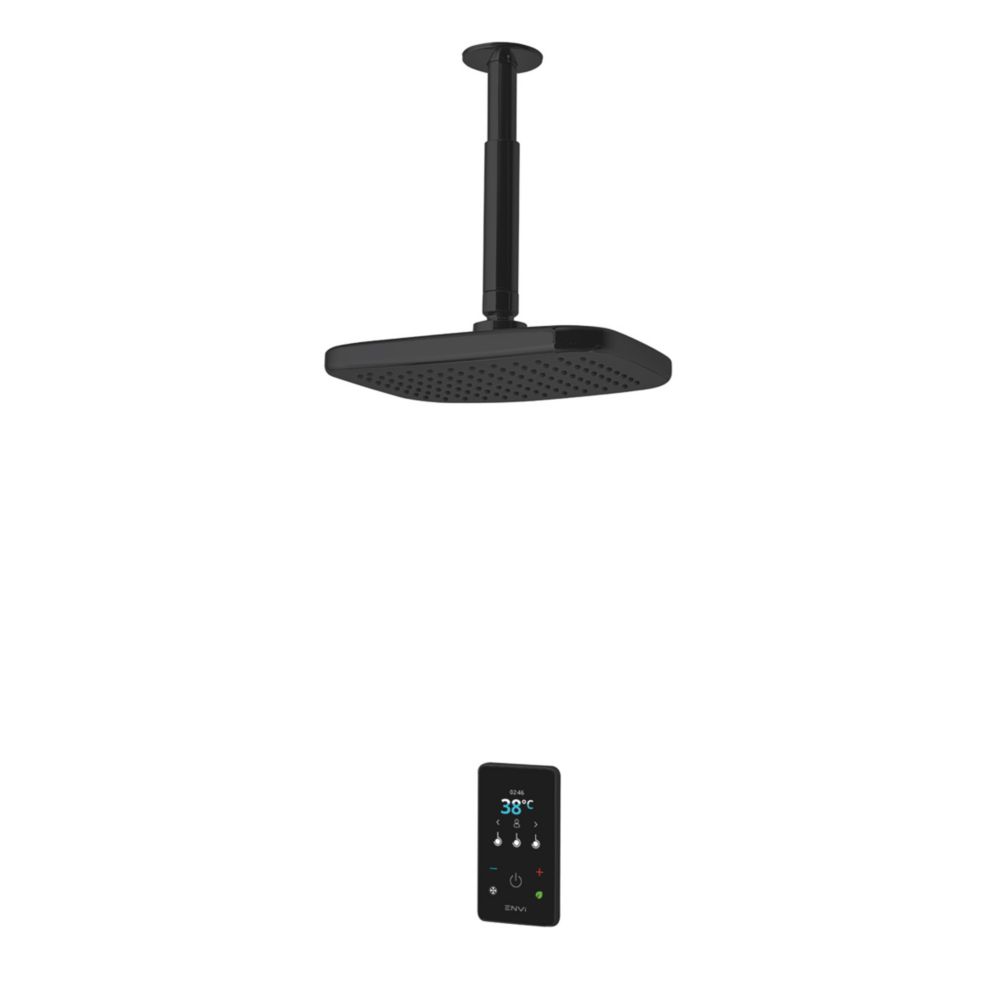 Image of Triton Envi Fixed Head Matte Black 10.5kW Thermostatic Electric Shower 