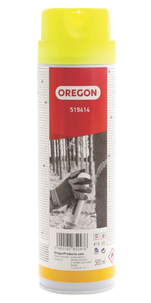 Image of Oregon Forestry Marker Spray Fluorescent Yellow 500ml 