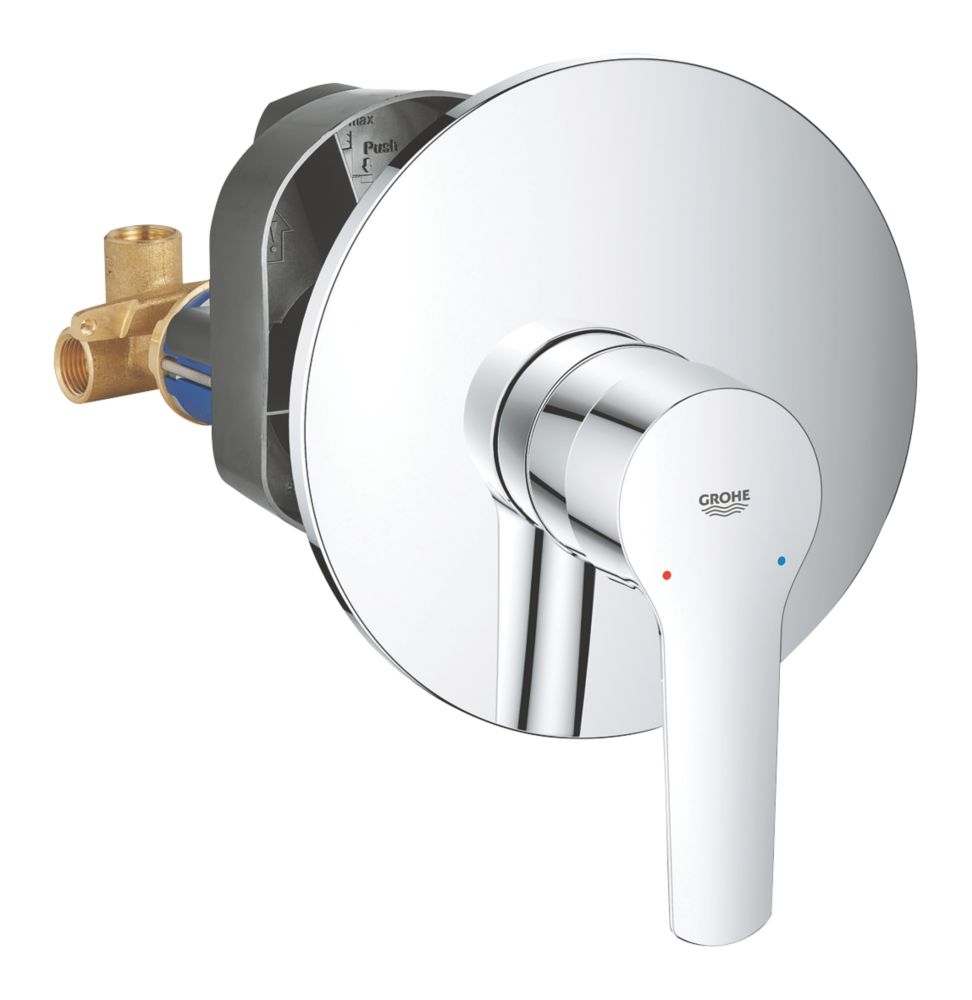 Image of Grohe Quickfix Start Concealed Single Lever Mixer Shower Valve Fixed Chrome 