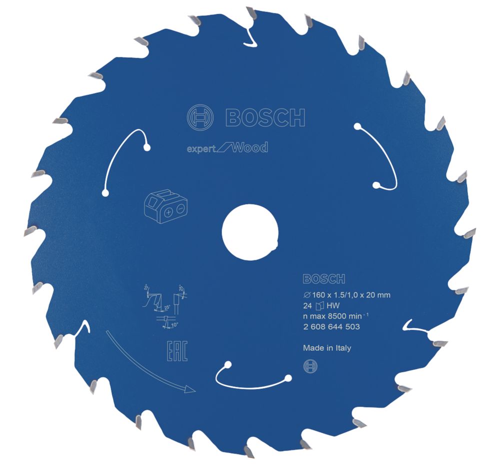 Image of Bosch Expert Wood Circular Saw Blade 160mm x 20mm 24T 