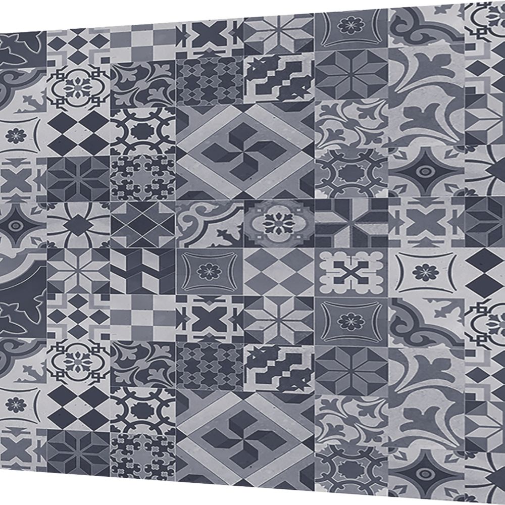 Image of Splashwall Grey / White / Black Alloy Splashback 900mm x 800mm x 4mm 