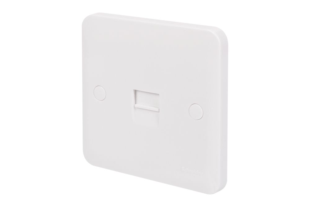 Image of Schneider Electric Lisse Slave Telephone Socket White 