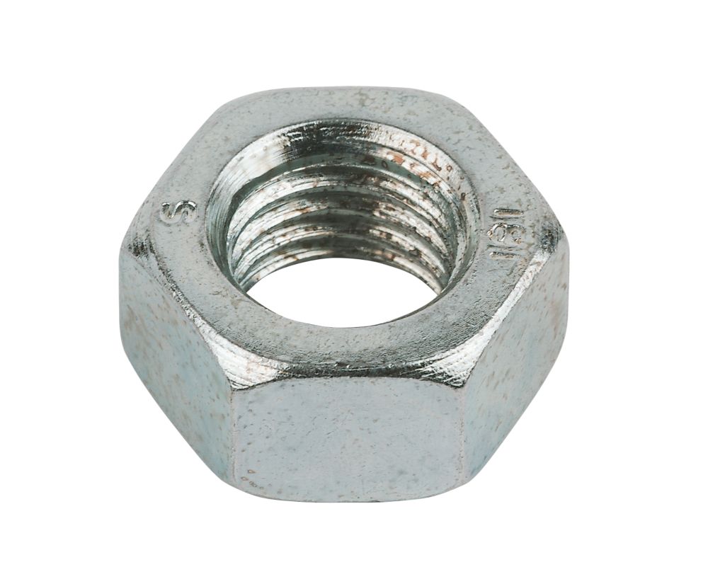 Image of Easyfix BZP Steel Hex Nuts M20 50 Pack 