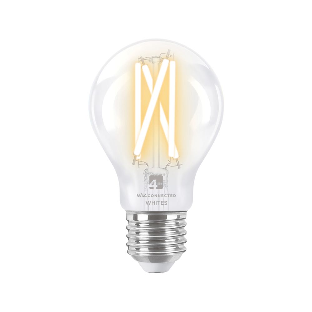 Image of 4lite ES A60 LED Smart Light Bulb 7W 800lm 2 Pack 