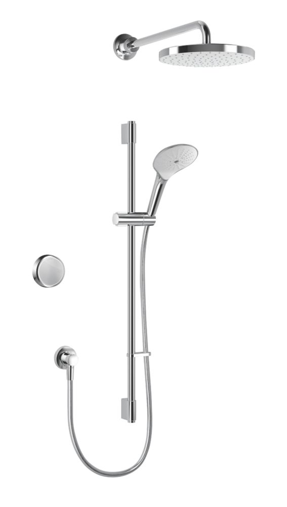 Image of Mira Activate HP/Combi Rear-Fed Dual Outlet Chrome Thermostatic Digital Mixer Shower 