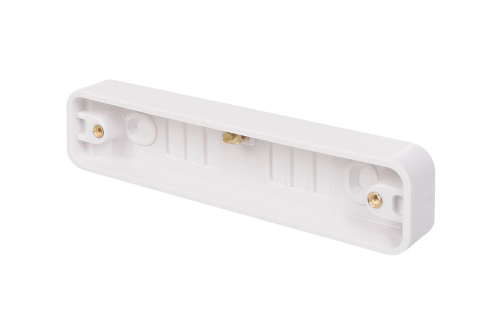 Image of Schneider Electric Lisse 2-Gang Architrave Moulded Architrave Box 14mm 