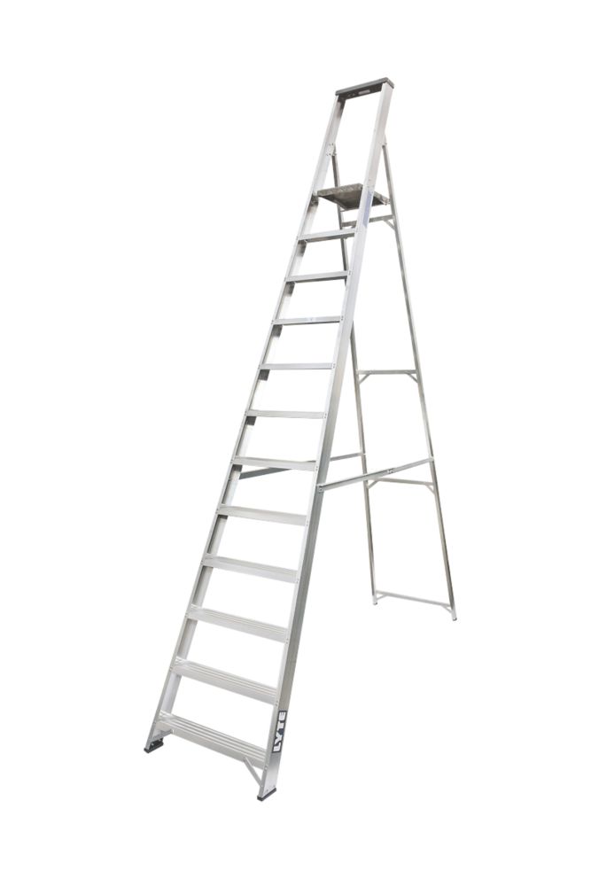 Image of Lyte Aluminium 12-Treads Platform Stepladder 2.6m 