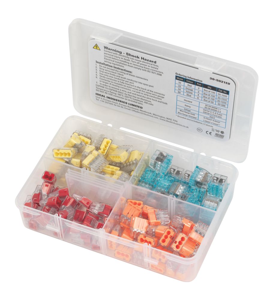 Image of Ideal Electrical Wire Connector Set 110 Pack 