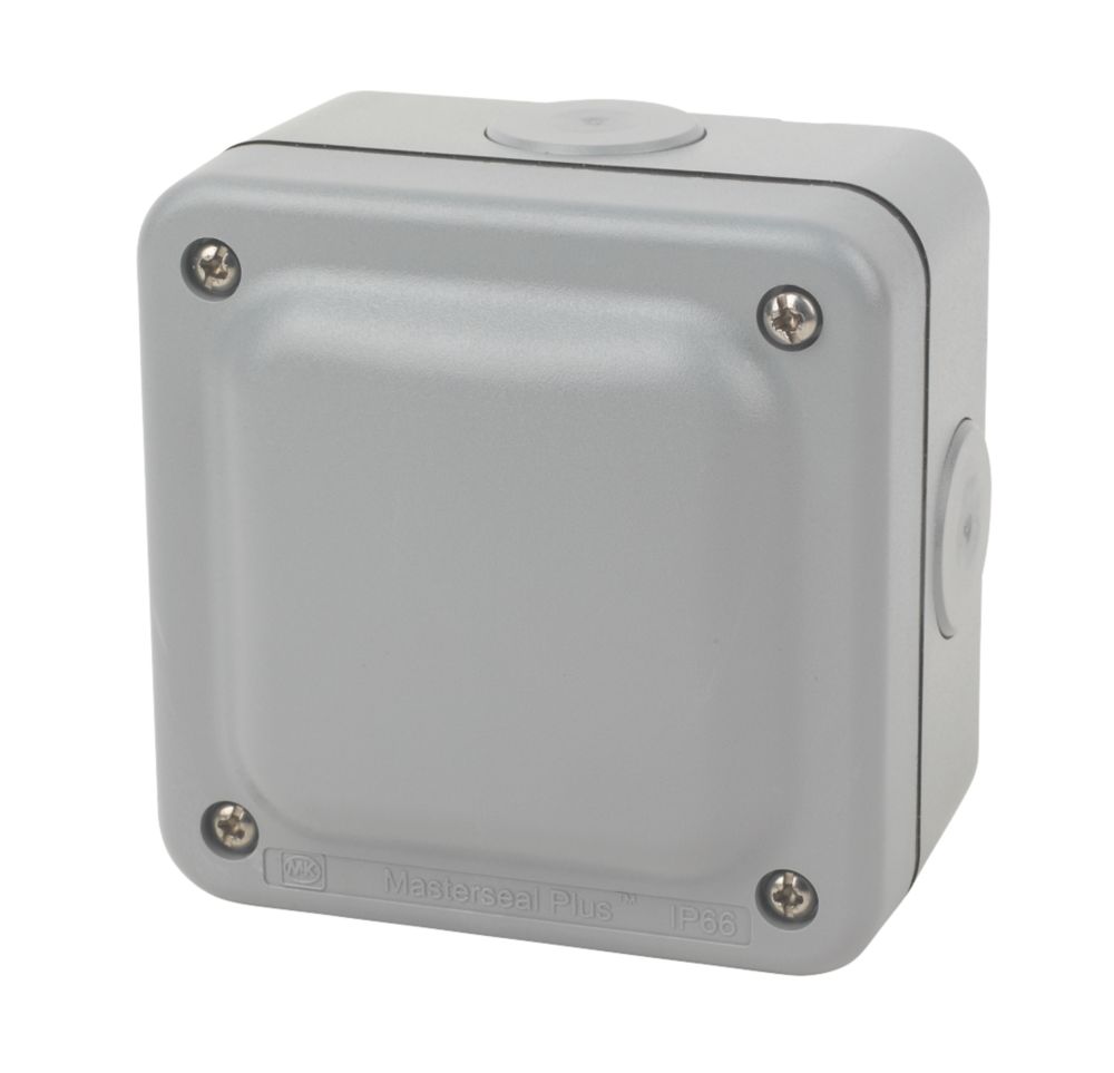Image of MK IP66 30A 4-Terminal Weatherproof Outdoor Junction Box 95mm x 65mm x 95mm 