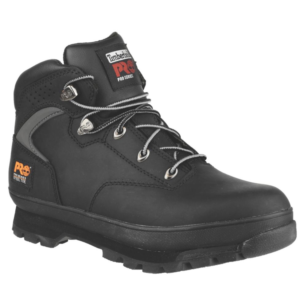 Image of Timberland Pro Euro Hiker Safety Boots Black Size 8 
