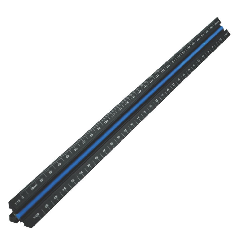 Image of Faithfull Tri-Scale Architect Ruler 11 3/4" 