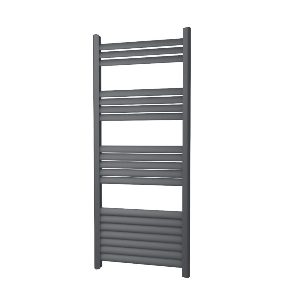 Image of Towelrads Eton Designer Towel Radiator 1200mm x 500mm Anthracite 1851BTU 