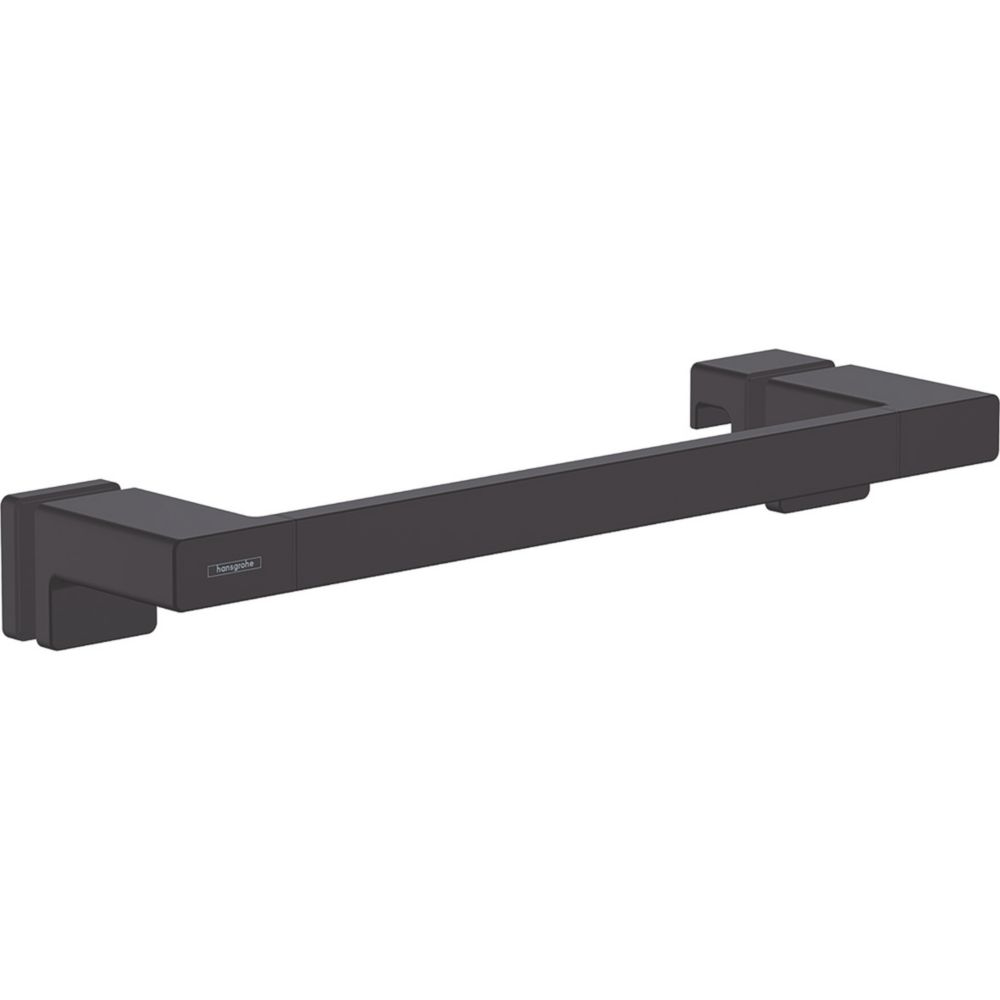 Image of Hansgrohe AddStoris Bar Shower Door Handle Matt Black 350mm Single 