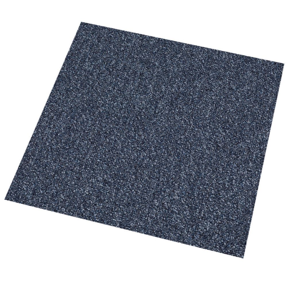 Image of Abingdon Carpet Tile Division Fusion Mid-Blue Carpet Tiles 500 x 500mm 20 Pack 