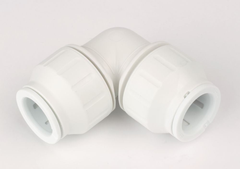 Image of JG Speedfit Plastic Push-Fit Equal 90Â° Elbows 15mm 10 Pack 