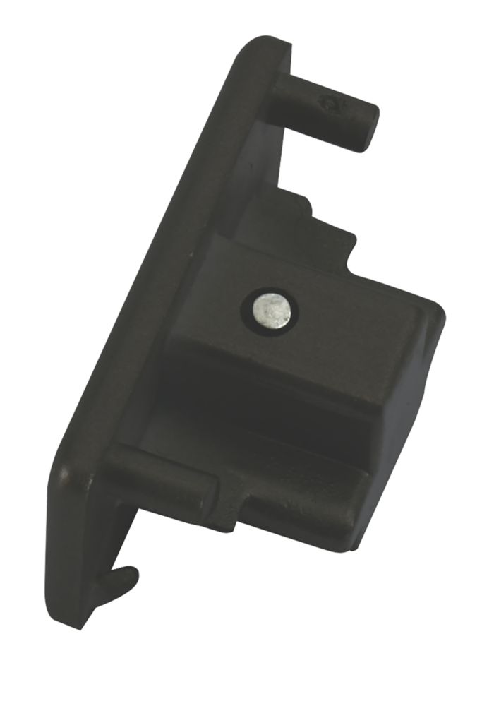 Image of Knightsbridge 1-Circuit End Cap for Knightsbridge Track Lighting System Black 