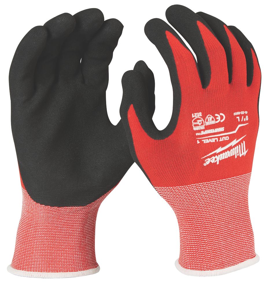 Image of Milwaukee Cut Level 1/A Gloves Red Large 