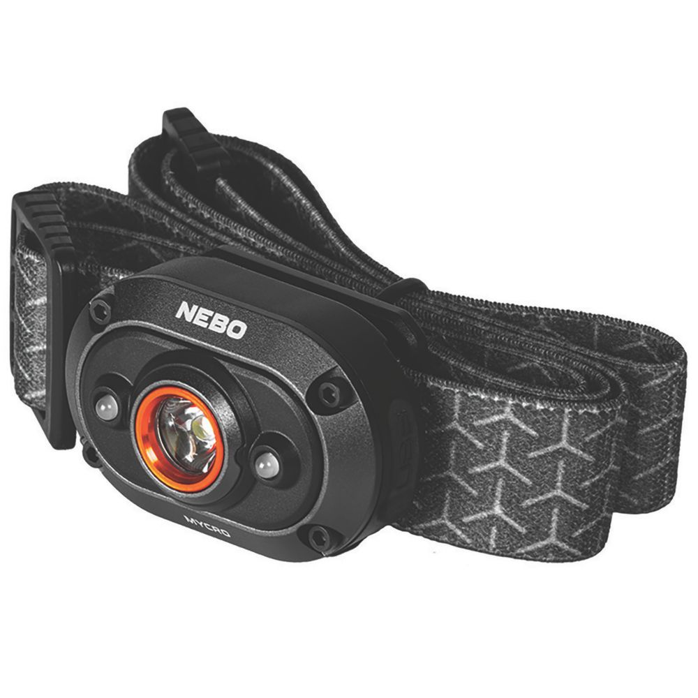 Image of Nebo Mycro & Cap Light Rechargeable LED Headlamp Black Graphite 150lm 