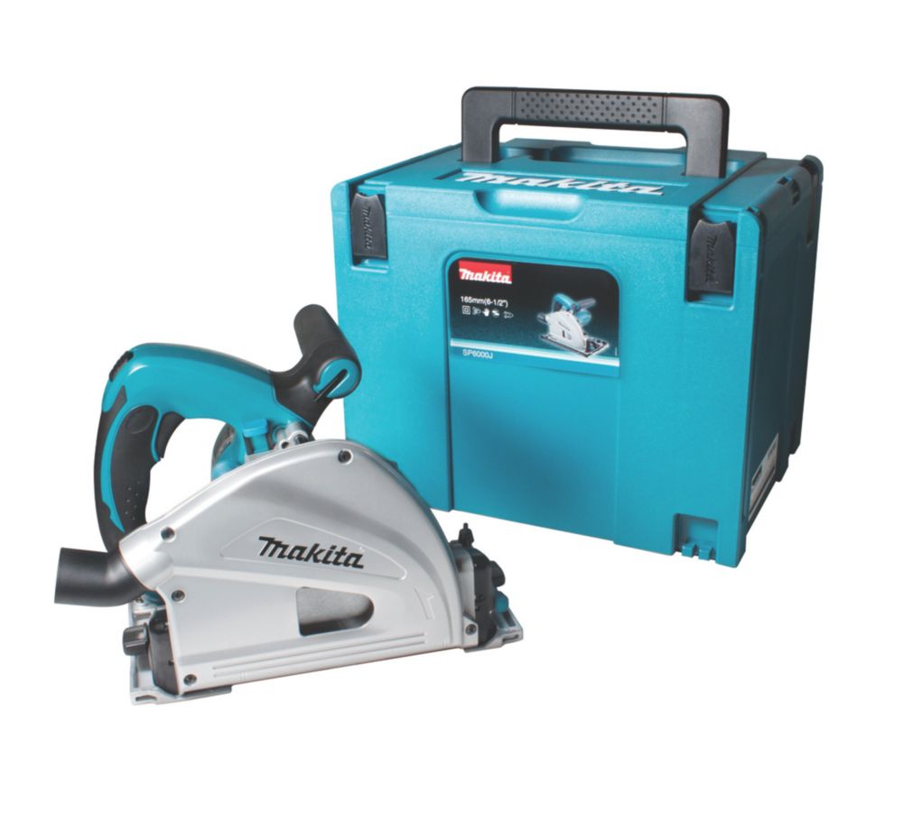 Image of Makita SP6000J/2 165mm Electric Plunge Cut Saw 240V 