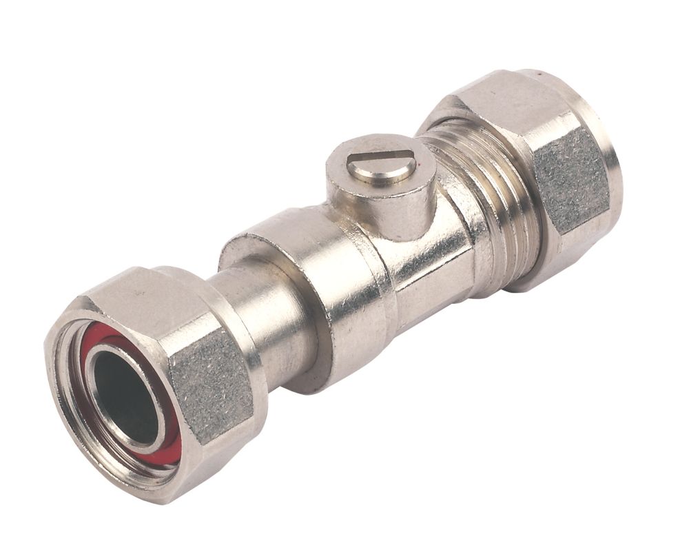 Image of Straight Service Valve 15mm x 1/2" 