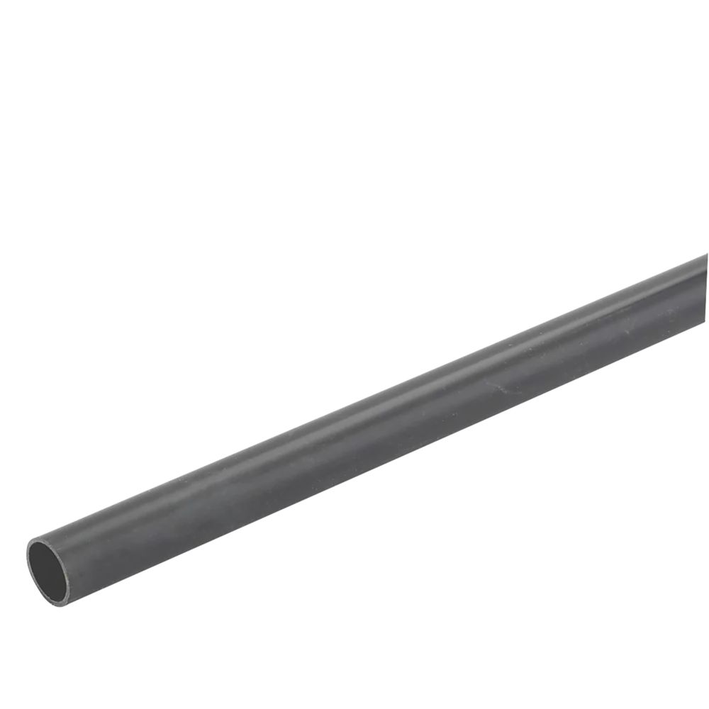Image of Deta TTE Round uPVC Black Conduit 20mm x 3m 