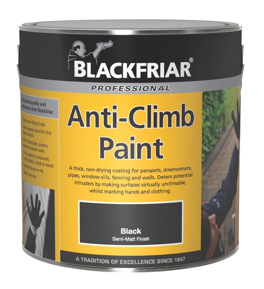 Image of Blackfriar Anti-Climb Paint Black 1Ltr 