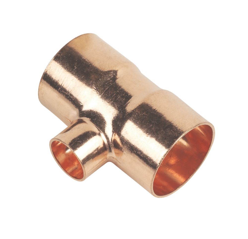 Image of Flomasta End Feed Reducing Tee 28mm x 28mm x 15mm 