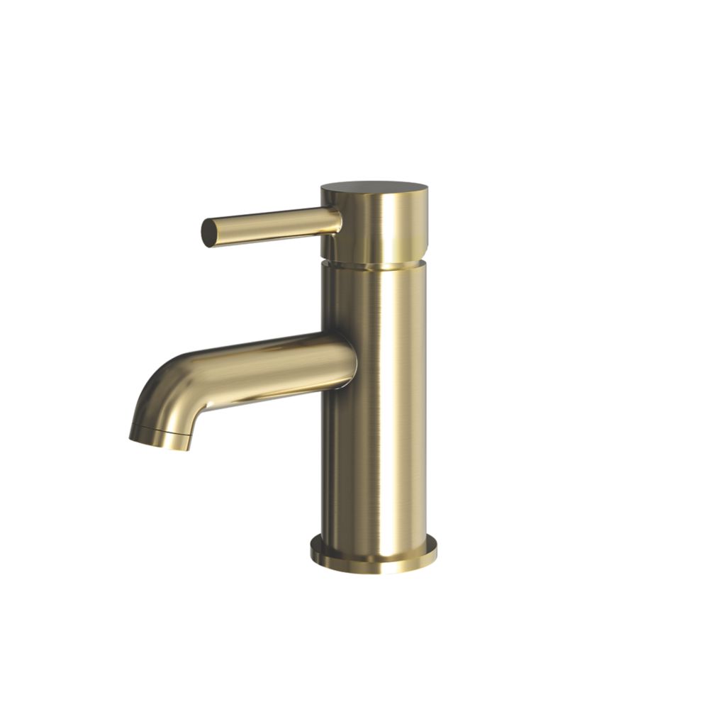Image of ETAL Bounce Mono Basin Mixer Tap Brushed Brass 