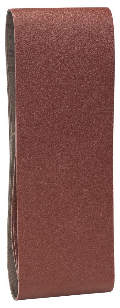 Image of Bosch Sanding Belts Unpunched 610mm x 100mm 80 Grit 3 Pack 