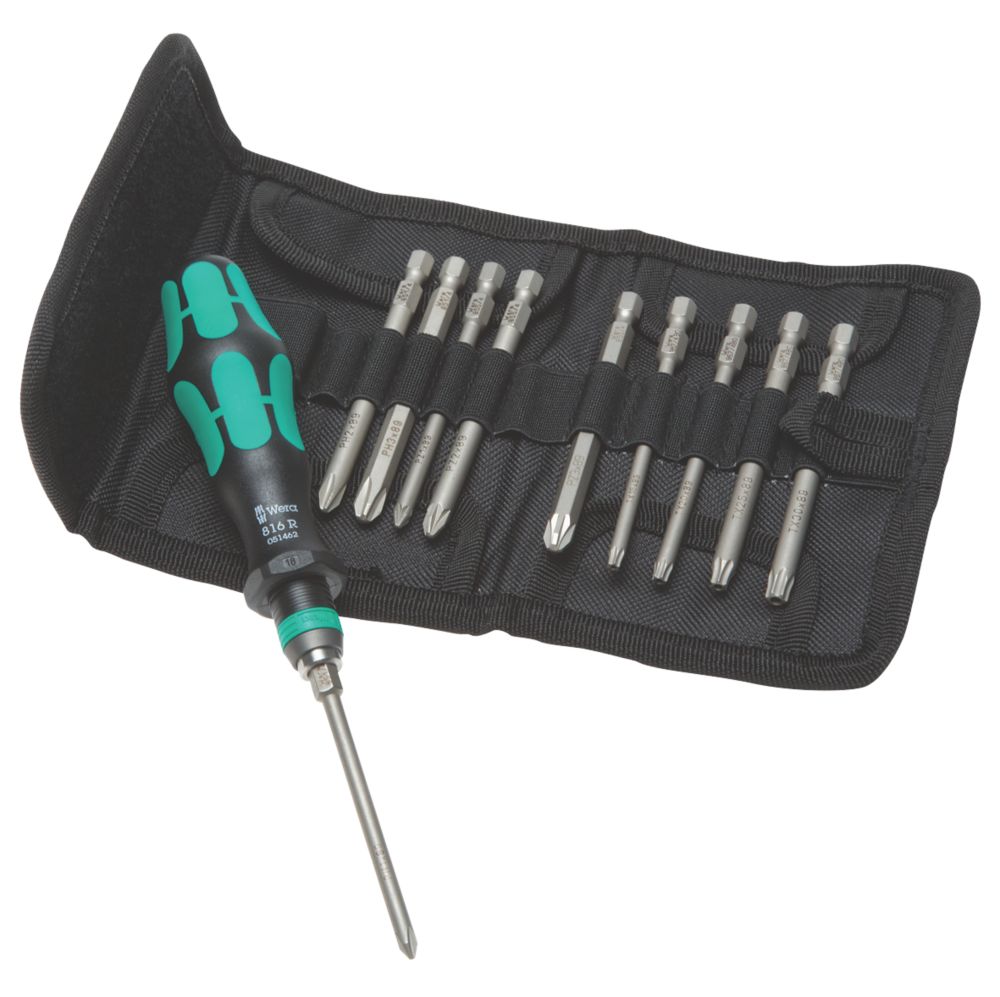 Image of Wera Kraftform Kompakt Interchangeable Screwdriver Set 11 Pieces 